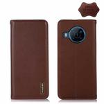 For Nokia X100 KHAZNEH Nappa Top Layer Cowhide Leather Phone Case(Brown)