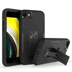 For iPhone SE 2022 / SE 2020 / 8 / 7 Magnetic Holder Phone Case(Black)