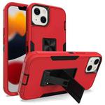For iPhone 13 mini Magnetic Holder Phone Case (Red + Black)