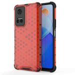 For Honor Play6T 5G China Shockproof Honeycomb PC + TPU Protective Case(Red)