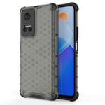 For Honor Play6T 5G China Shockproof Honeycomb PC + TPU Protective Case(Black)