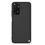 For Xiaomi Redmi Note 11S NILLKIN 3D Texture Nylon Fiber PC+TPU Phone Case(Black)