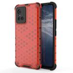 For vivo S10 5G China Shockproof Honeycomb PC + TPU Protective Case(Red)