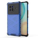 For vivo X80 5G China Shockproof Honeycomb PC + TPU Protective Case(Blue)