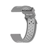 For Garmin Forerunner 245 Two-tone Strap(Grey + White)