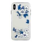 For iPhone X / XS Flower Pattern Space Phone Case(10)