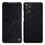 For Xiaomi Redmi Note 11 Global NILLKIN QIN Series Crazy Horse Texture Leather Case(Black)