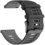 For Garmin Forerunner 245 Two-tone Silicone Watch Band(Black + Grey)