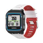 For Garmin Forerunner 920XT Two-color Steel Buckle Watch Band(White+Red)