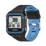 For Garmin Forerunner 920XT Two-color Steel Buckle Watch Band(Black+Blue)