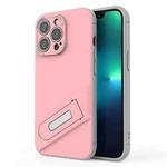 For iPhone 13 Pro Invisible Holder TPU + PC Phone Case (Pink)
