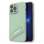 For iPhone 13 Pro Max Invisible Holder TPU + PC Phone Case (Green)