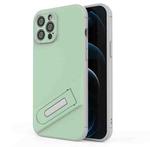 For iPhone 12 Pro Max Invisible Holder TPU + PC Phone Case(Green)