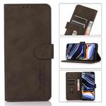 For Motorola Moto E20 / E40 KHAZNEH Matte Texture Leather Phone Case(Brown)