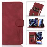 For Motorola Moto G51 KHAZNEH Matte Texture Leather Phone Case(Red)