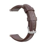 For Garmin Forerunner 245 Oil Wax Calfskin Leather Watch Band(Brown)