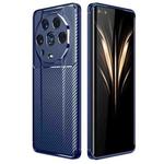 For Honor Magic4 Ultimate Carbon Fiber Texture Shockproof TPU Phone Case(Blue)