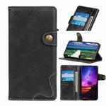 For Xiaomi Redmi 10C S-Type Stitching Calf Texture Leather Phone Case(Black)