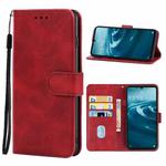 For Sharp Simple Sumaho 6/A201SH Leather Phone Case(Red)