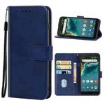 For ZTE AVID 589 / Z5158 Leather Phone Case(Blue)