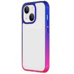 For iPhone 13 Colorful Gradient TPU + PC Phone Case(Blue Red)