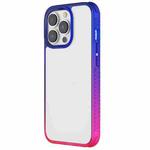 For iPhone 13 Pro Colorful Gradient TPU + PC Phone Case (Blue Red)