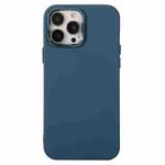 For iPhone 13 Pro Max Electroplated Silicone Phone Case (Blue)