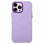 For iPhone 13 Pro Max Electroplated Silicone Phone Case (Purple)