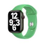 Silicone Watch Band For Apple Watch Series 9&8&7 41mm / SE 3&SE 2&6&SE&5&4 40mm / 3&2&1 38mm(Bright Green)