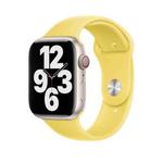 Silicone Watch Band For Apple Watch Ultra 49mm&Watch Ultra 2 49mm / Series 9&8&7 45mm / SE 3&SE 2&6&SE&5&4 44mm / 3&2&1 42mm(Lemon Zest)