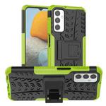 For Samsung Galaxy M23 / F23 5G Tire Texture TPU + PC Phone Case with Holder(Green)