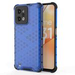 For OPPO Realme C31 4G Shockproof Honeycomb PC + TPU Protective Case(Blue)