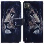 For Wiko Y82 Coloured Drawing Leather Phone Case(Lion)