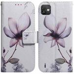 For Wiko Y82 Coloured Drawing Leather Phone Case(Magnolia Flower)