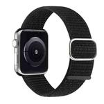 Nylon Watch Band For Apple Watch Ultra 49mm / Series 8&7 45mm / SE 2&6&SE&5&4 44mm / 3&2&1 42mm(Reflective Black)