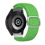 For Samsung Galaxy Watch4 40mm / 44mm Adjustable Woven Watch Band(Fluorescent Green)
