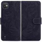 For Wiko Y82 Tiger Embossing Pattern Horizontal Flip Leather Phone Case(Black)