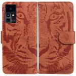 For Infinix Zero X Neo / X6810 Tiger Embossed Leather Phone Case(Brown)