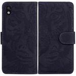 For Sony Xperia Ace III Tiger Embossed Leather Phone Case(Black)
