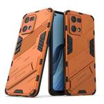For OPPO Reno7 4G Punk Armor 2 in 1 PC + TPU Shockproof Phone Case with Invisible Holder(Orange)