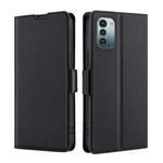 For Nokia G21 / G11 Ultra-thin Voltage Side Buckle Leather Phone Case(Black)