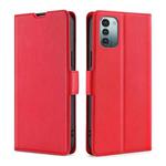 For Nokia G21 / G11 Ultra-thin Voltage Side Buckle Leather Phone Case(Red)