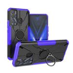 For Tecno Pova Neo Armor Bear Shockproof PC + TPU Phone Case with Ring(Purple)