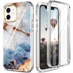 For iPhone 12 mini 360 Full Body Painted Phone Case (Marble L07)