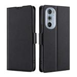 For Motorola Moto Edge+ 2022 / Edge 30 Pro Ultra-thin Voltage Side Buckle Leather Phone Case(Black)