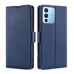 For vivo S12 Pro 5G / V23 Pro Ultra-thin Voltage Side Buckle Leather Phone Case(Blue)