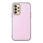 For Samsung Galaxy A13 4G Cowhide Texture PU Phone Case(Pink)