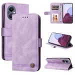 For OPPO A96 5G / Reno7 Z 5G / OnePlus Nord N20 5G Skin Feel Life Tree Metal Button Leather Phone Case(Purple)