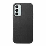 For Samsung Galaxy M23 / F23 5G Wood Texture PU Phone Case(Black)