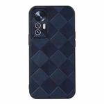 For Xiaomi 12 Lite Weave Plaid PU Phone Case(Blue)